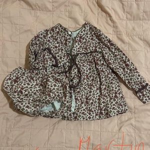 Matching set dress and bloomer